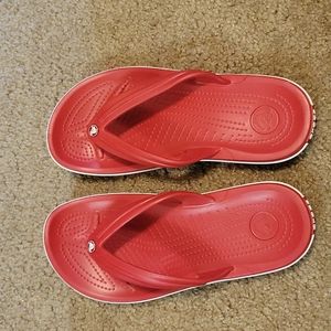 Crocs Flip-Flop, Size 8, Red